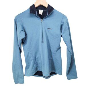 Patagonia Womens S Blue 1/2‎ Zip Pullover Jacket